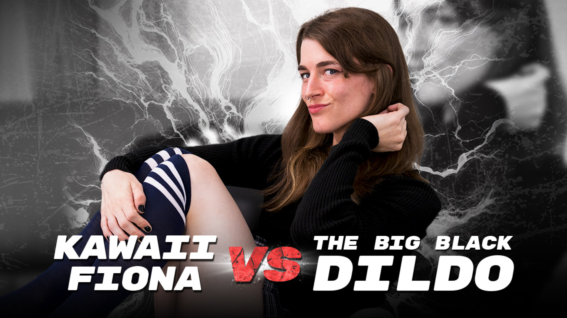 Kawaii Fiona Vs The Big Black Dildo!